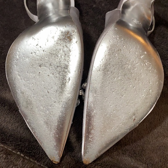 Silver Nina Heels with Crystal Detail - Picture 4 of 4